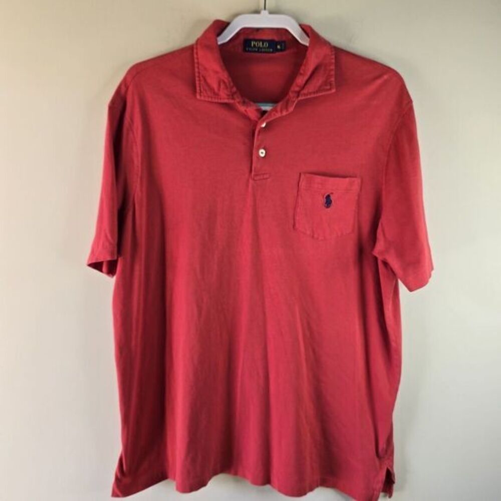 Ralph Lauren Polo Shirt Mens XL Blue Short Sleeve Blue Pony‎